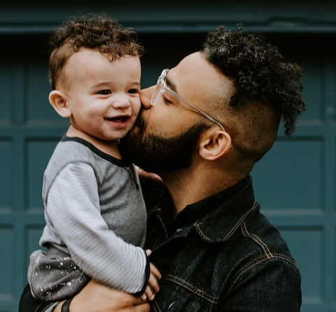 potrait of father and son
